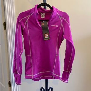 Avalanche fleece quarter zip pullover pink new